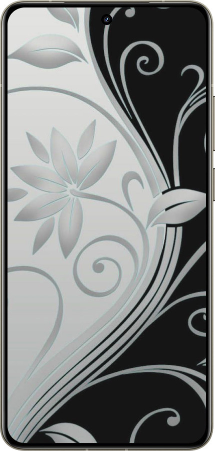 Силиконовый чехол Цветы на чёрно-белом фоне для Realme GT 7 Pro - 840u-3893 изображение 