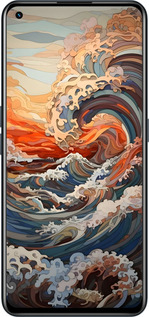 TPU чехол Арт хвилі для Realme GT Neo 2 - 6324b-2489 изображение 