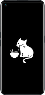 TPU чехол Милий кіт на чорному фоні для Realme GT Neo 2 - 6528b-2489 изображение 