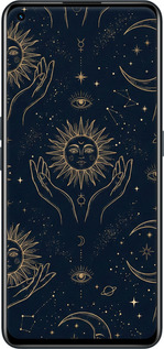 TPU чехол Celestial Harmony: Sun & Moon Gold Mystic Pattern для Realme GT Neo 2 - 6778b-2489 изображение 
