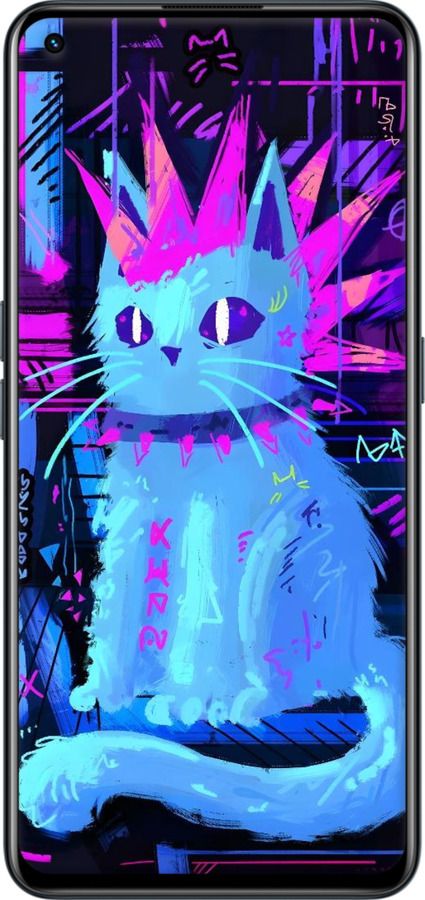 TPU чехол Кот панк для Realme GT Neo 2 - 6311b-2489 изображение 