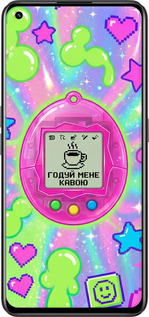 Силиконовый чехол Y2K Aesthetic Retro Pet: Годуй мене кавою для Realme GT Neo 3T - 6784u-2960 изображение 