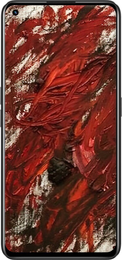 Силиконовый чехол Абстрактная композиция в красных тонах для Realme GT Neo 3T - 6541u-2960 изображение 