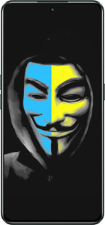 Силиконовый чехол Украинский анонимус для Realme GT Neo3 - 1062u-2590 изображение 