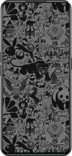 Силіконовий чехол Чорно-сірий стікер бомбінг для Realme GT Neo3 - 2432u-2590 изображение 