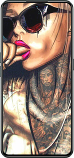 Силиконовый чехол Девушка в тату для Realme GT Neo3 - 4001u-2590 изображение 