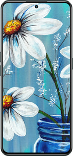 Силіконовий чехол Красиві арт-ромашки для Realme GT Neo3 - 4031u-2590 изображение 