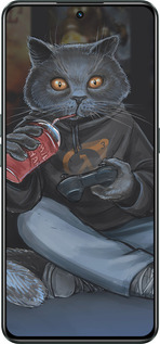 Силиконовый чехол gamer cat для Realme GT Neo3 - 4140u-2590 изображение 