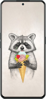 Силиконовый чехол Енотик с мороженым для Realme GT Neo3 - 4602u-2590 изображение 
