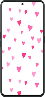 Силиконовый чехол Сердечки 2 для Realme GT Neo3 - 4763u-2590 изображение 