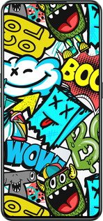 Силиконовый чехол Стикеры v4 для Realme GT Neo3 - 5508u-2590 изображение 