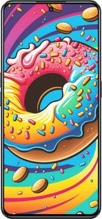 Силиконовый чехол Пончик радуга для Realme GT Neo3 - 5584u-2590 изображение 