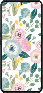 Силіконовий чехол Квіткові шпалери v2 для Realme GT Neo3 - 5602u-2590 изображение 