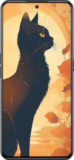 Силиконовый чехол Черная кошка v2 для Realme GT Neo3 - 5830u-2590 изображение 