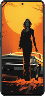 Силіконовий чехол Чохол для телефону Дівчина біля автомобіля для Realme GT Neo3 - 5946u-2590 изображение 