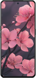 Силіконовий чехол Пурпурова сакура для Realme GT Neo3 - 6075u-2590 изображение 