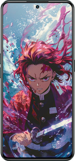 Силиконовый чехол Танджиро Камадо: Клинок рассекающий демонов для Realme GT Neo3 - 6111u-2590 изображение 