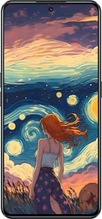 Силиконовый чехол Девушка Арт для Realme GT Neo3 - 6325u-2590 изображение 