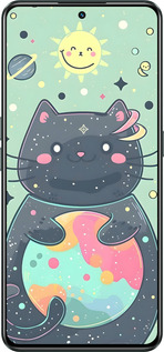 Силиконовый чехол Милый котик для Realme GT Neo3 - 6364u-2590 изображение 