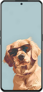 Силиконовый чехол Пес в очках для Realme GT Neo3 - 6381u-2590 изображение 