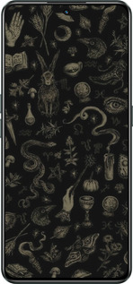 Силиконовый чехол Мистический коллаж с травами и магическими символами для Realme GT Neo3 - 6428u-2590 изображение 