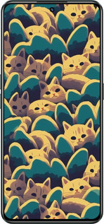 Силиконовый чехол С изображением кошек для Realme GT Neo3 - 6429u-2590 изображение 