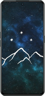 Силіконовий чехол Гори та зірки намальовані на тлі галактики для Realme GT Neo3 - 6490u-2590 изображение 