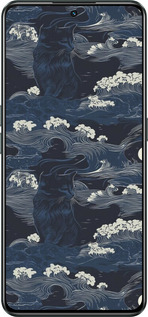 Силіконовий чехол Морська тематика у стилі арт-деко для Realme GT Neo3 - 6520u-2590 изображение 