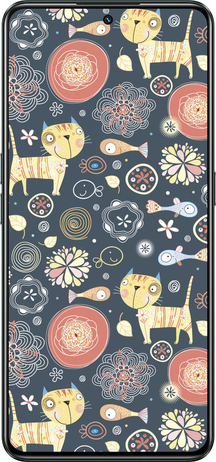 Силиконовый чехол Котята v4 для Realme GT Neo3 - 1224u-2590 изображение 