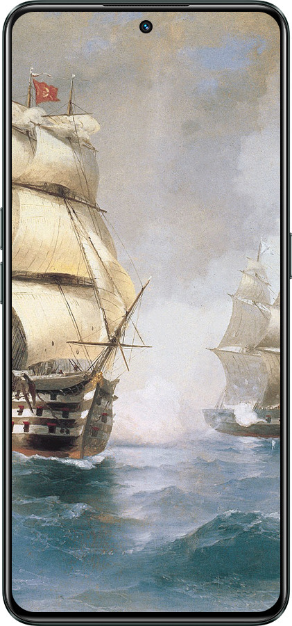 Силиконовый чехол Айвазовский. Корабли для Realme GT Neo3 - 160u-2590 изображение 