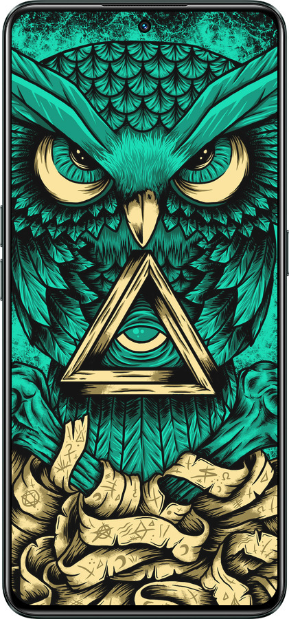 Силиконовый чехол Сова Арт-тату для Realme GT Neo3 - 3971u-2590 изображение 