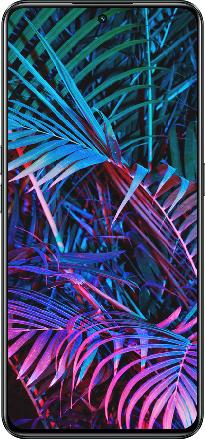 Силиконовый чехол Папоротник под ультрафиолетом для Realme GT Neo3 - 4069u-2590 изображение 