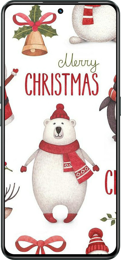 Силиконовый чехол Merry Christmas для Realme GT Neo3 - 4106u-2590 изображение 