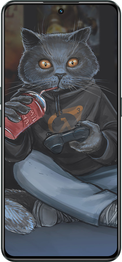 Силиконовый чехол gamer cat для Realme GT Neo3 - 4140u-2590 изображение 