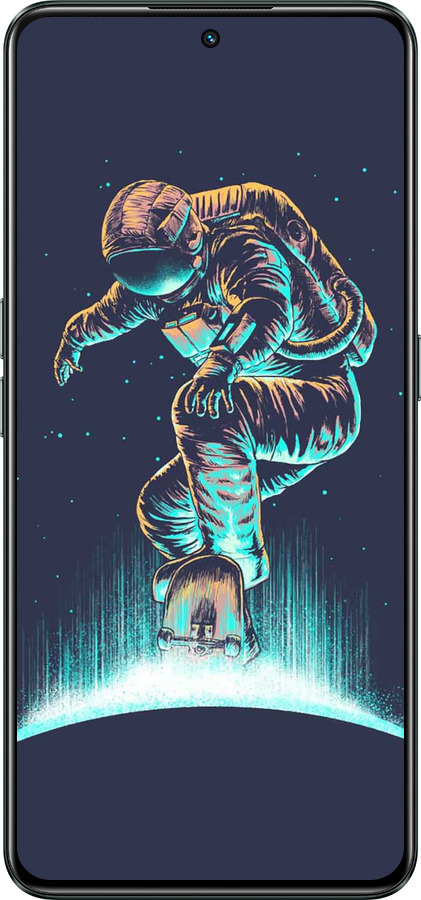 Силиконовый чехол Космонавт на скейтборде для Realme GT Neo3 - 4145u-2590 изображение 