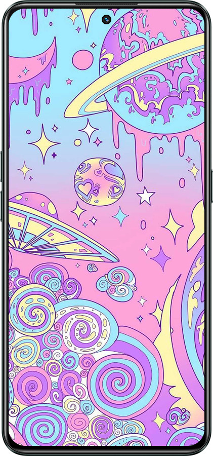 Силіконовий чехол Рожева галактика для Realme GT Neo3 - 4146u-2590 изображение 