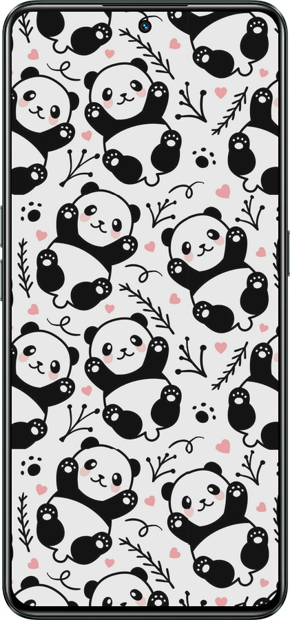 Силиконовый чехол Панды для Realme GT Neo3 - 4318u-2590 изображение 