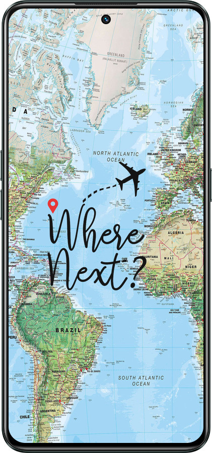 Силиконовый чехол Путешествие для Realme GT Neo3 - 4503u-2590 изображение 