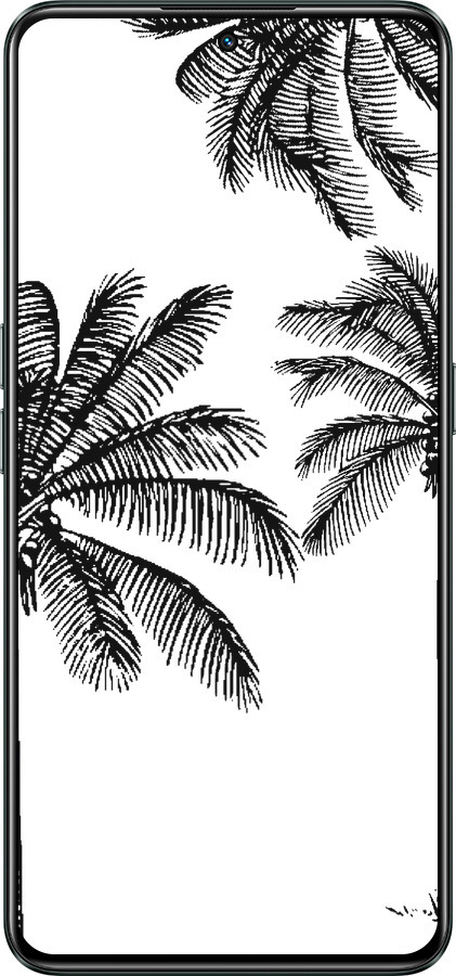 Силиконовый чехол Пальмы1 для Realme GT Neo3 - 4634u-2590 изображение 