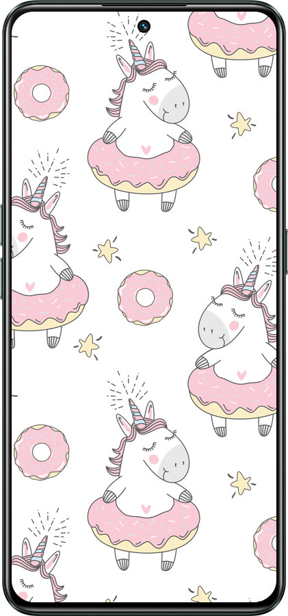 Силиконовый чехол Единорожки для Realme GT Neo3 - 4659u-2590 изображение 