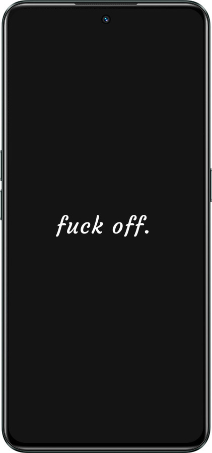 Силиконовый чехол Fuck off для Realme GT Neo3 - 4731u-2590 изображение 