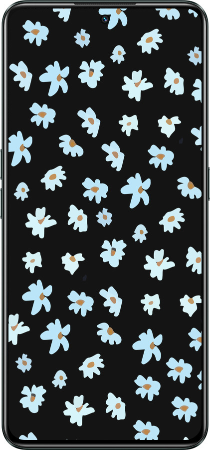 Силиконовый чехол Цветочный для Realme GT Neo3 - 4900u-2590 изображение 