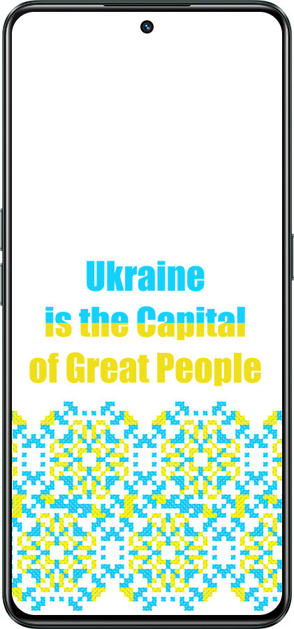 Силиконовый чехол Ukraine для Realme GT Neo3 - 5283u-2590 изображение 