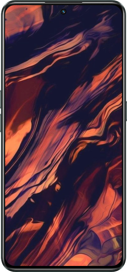 Силиконовый чехол Черно-оранжевая абстракция для Realme GT Neo3 - 5340u-2590 изображение 