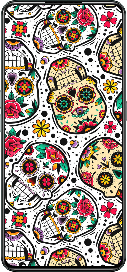 Силиконовый чехол Черепа для Realme GT Neo3 - 5471u-2590 изображение 