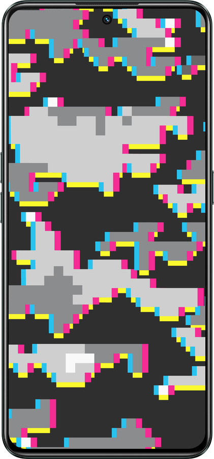 Силиконовый чехол Пиксельный камуфляж для Realme GT Neo3 - 5481u-2590 изображение 