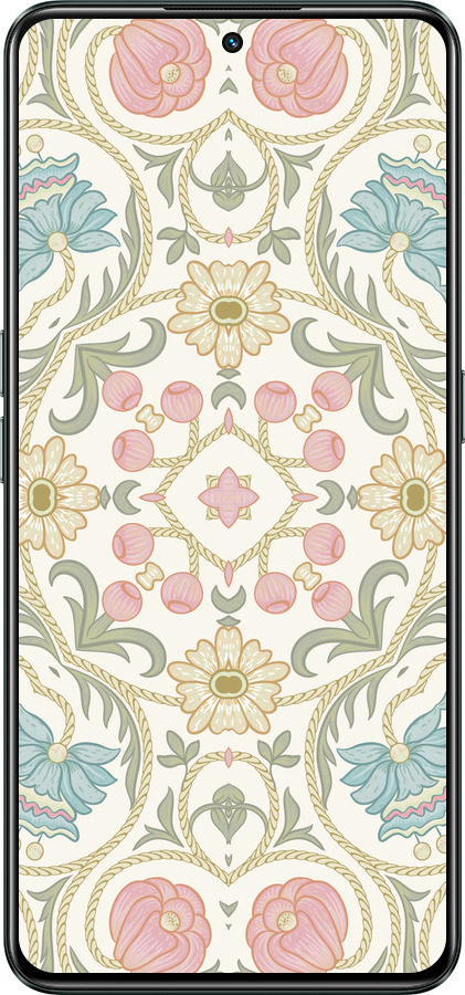 Силіконовий чехол Квітковий орнамент v2 для Realme GT Neo3 - 5513u-2590 изображение 