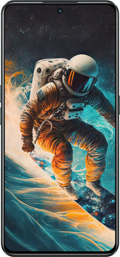 Силиконовый чехол Сноубордист для Realme GT Neo3 - 5604u-2590 изображение 