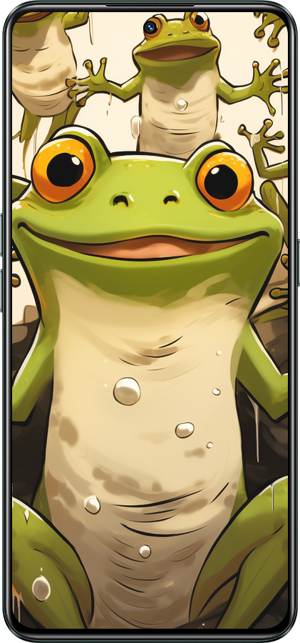 Силиконовый чехол Веселая жаба для Realme GT Neo3 - 5658u-2590 изображение 