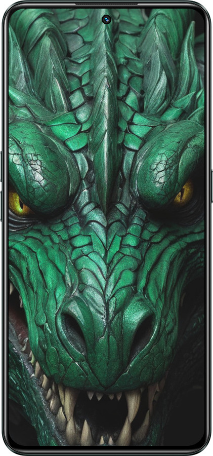 Силиконовый чехол Зелёный дракон v2 для Realme GT Neo3 - 5817u-2590 изображение 